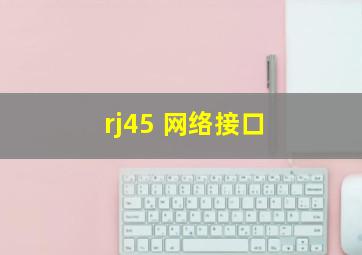 rj45 网络接口